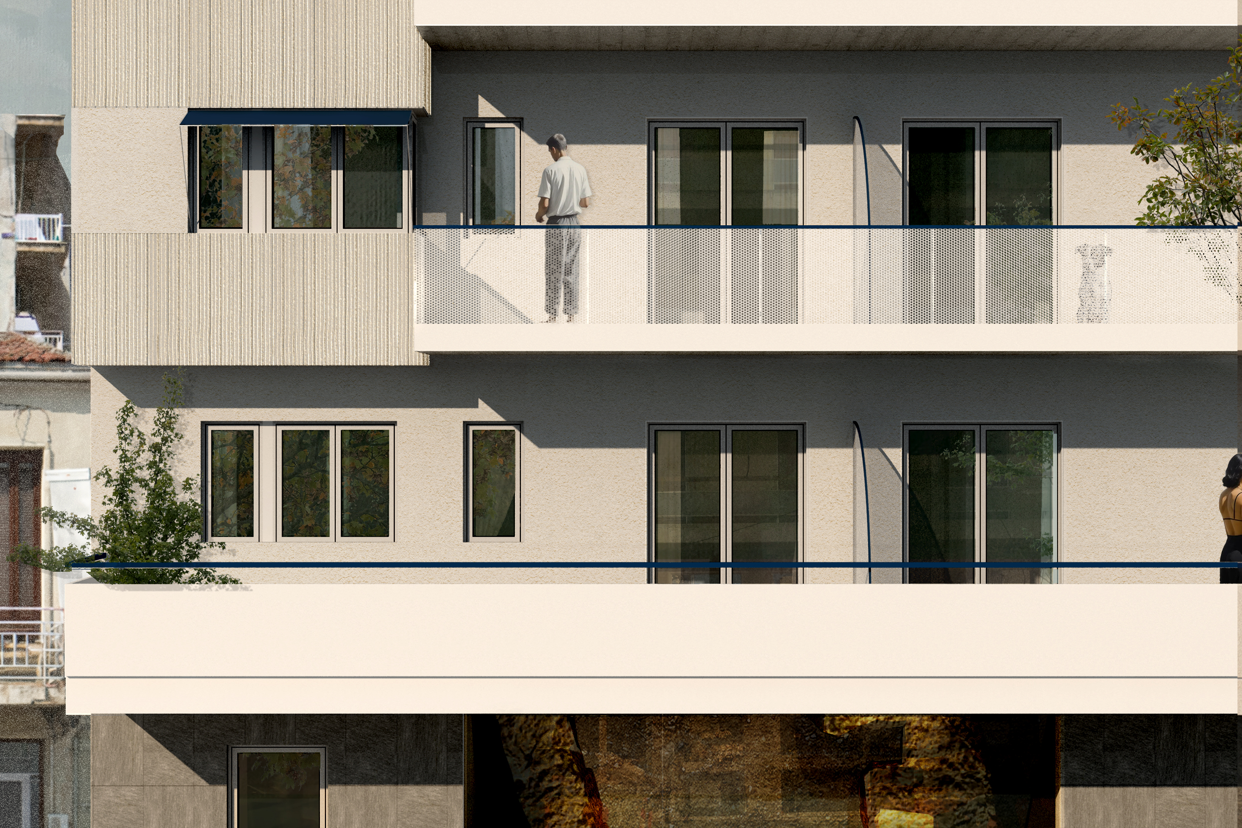 Polykatoikia in Patras I - 3 detail